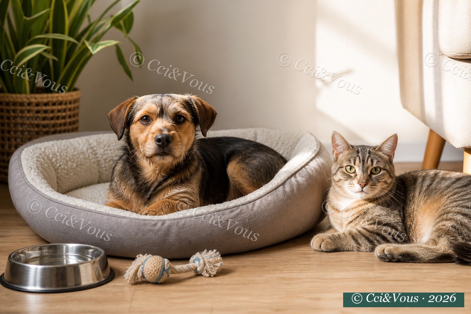 Intérieur chaleureux où sont gardés des animaux de compagnie à Veigy-Foncenex